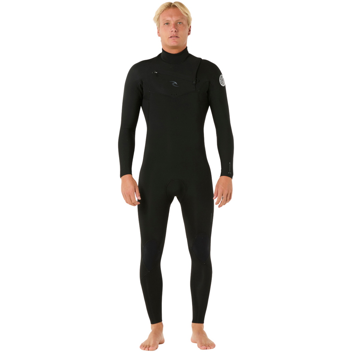 2026 Rip Curl Mens Dawn Patrol 3/2mm Chest Zip Wetsuit 16RMFS - Black